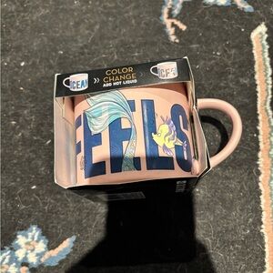 Disney Ariel and Flounder Pink Color Change Mug